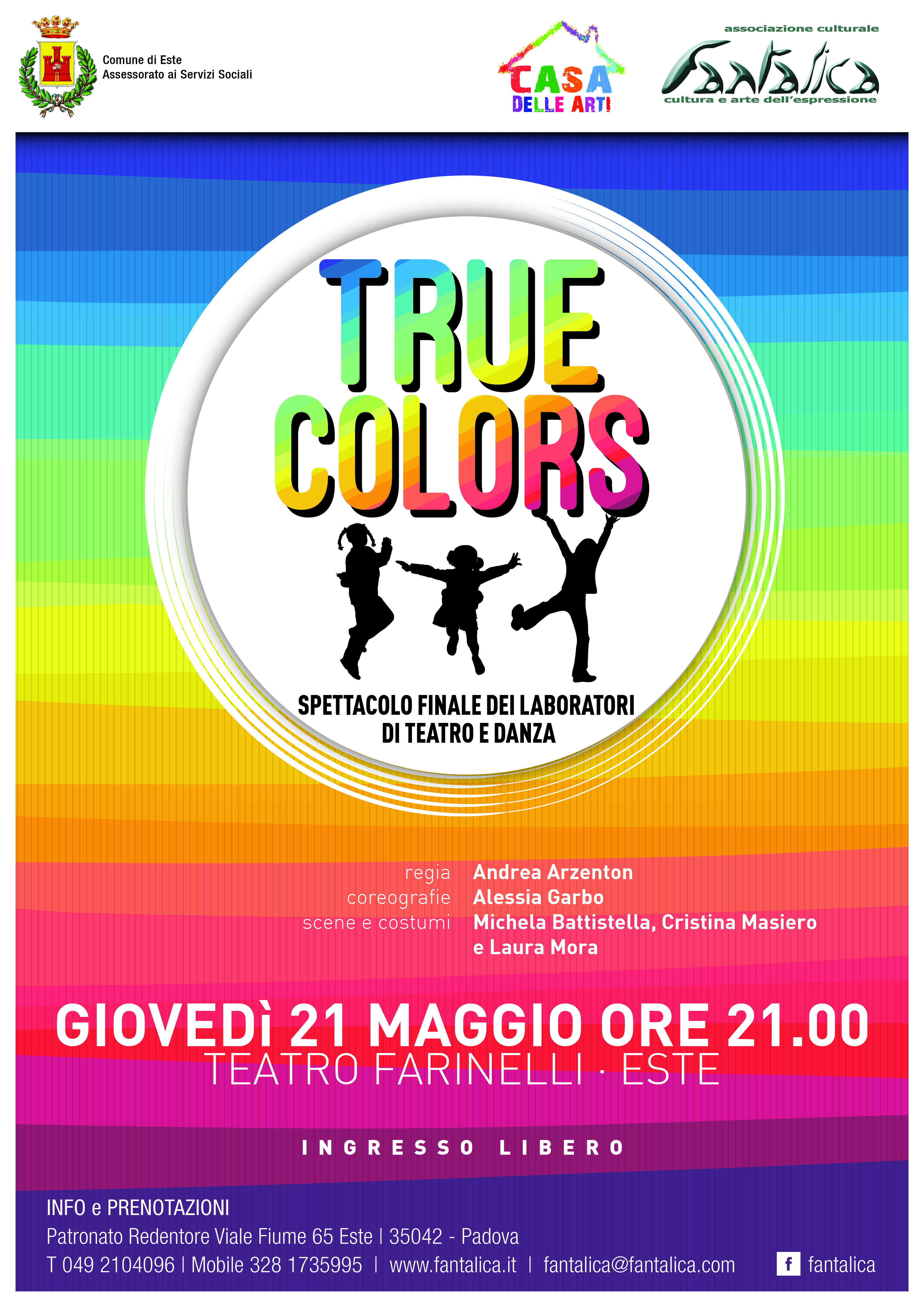 Este – Spettacolo True colors – 21 maggio