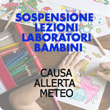 Attività per bambini sospese oggi e domani