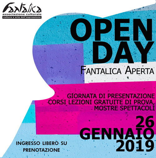 OpenDay – Fantalica Aperta – 26 Gennaio 2019